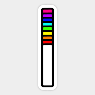 Rainbow Letter, I Sticker